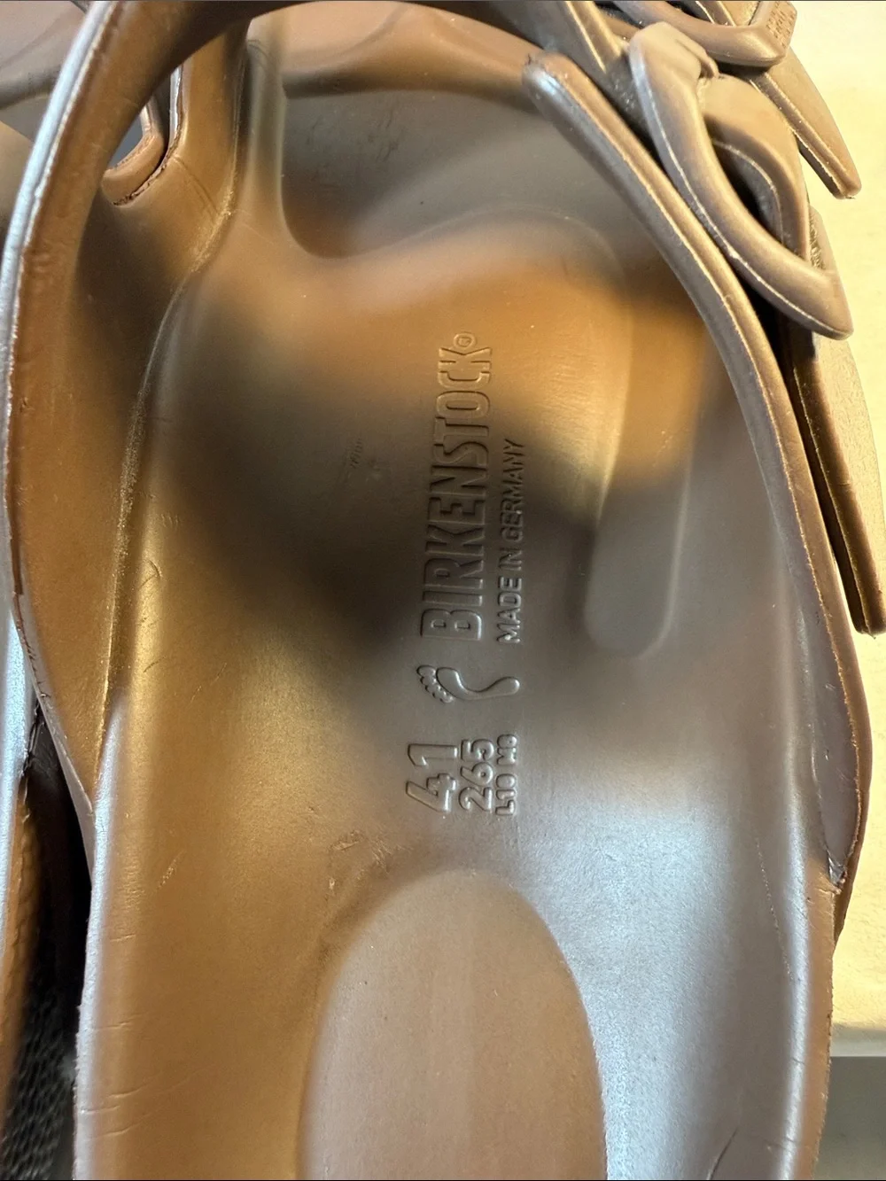 Birkenstock Men’s Two-Strap Slide Sandals - Dark Brown